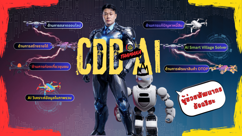 CDD AI THAMAKA ขับเคลื่อนชุมชนสู่ยุคดิจิทัล ยกระดับคุณภาพชีวิตอย่างยั่งยืน